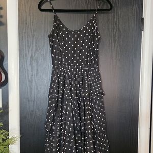 Vintage Black Polka Dot Dress